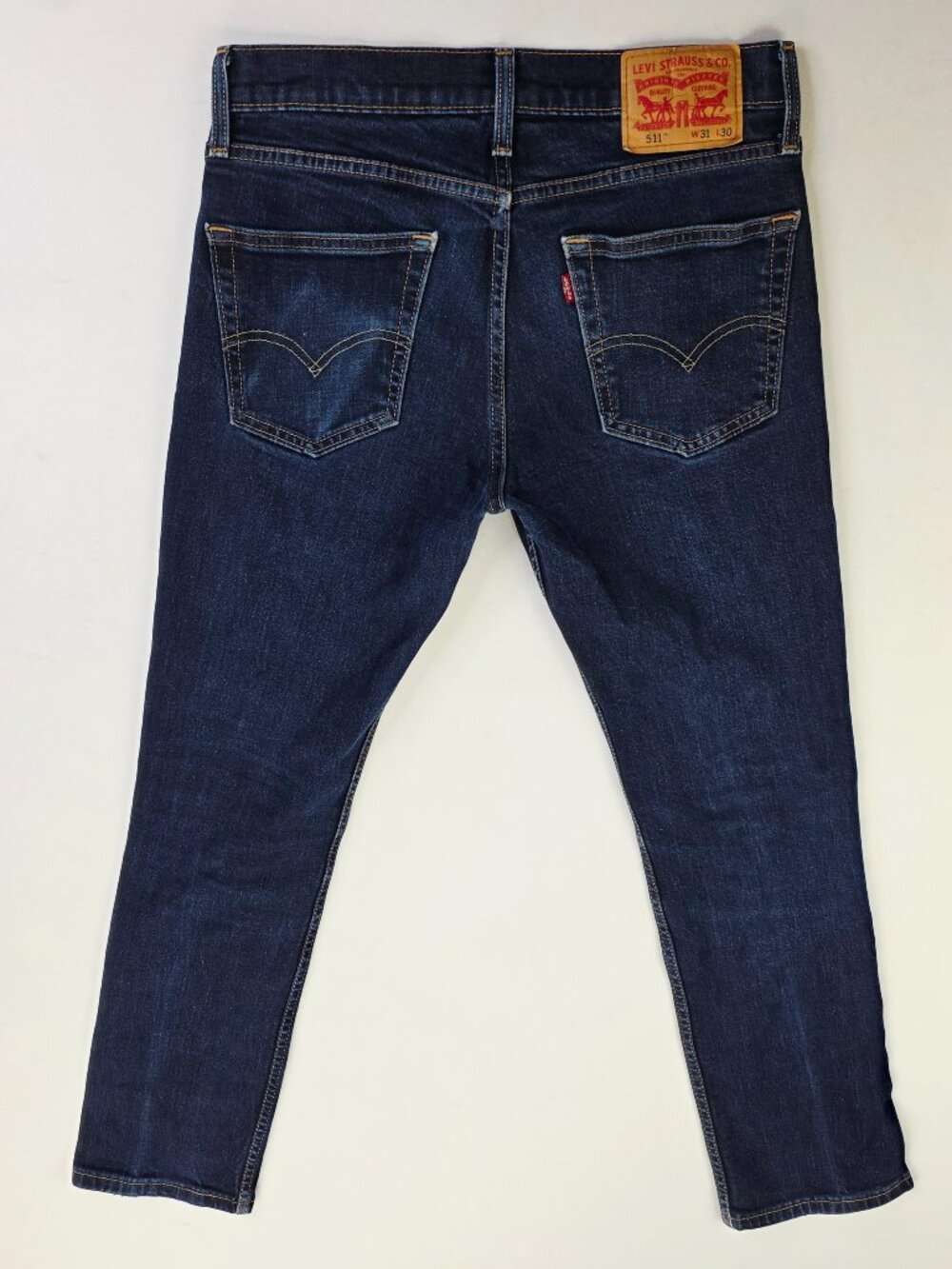 Levi's 511 Mens Size 31X29 Blue Denim 5 Pocket Logo Tag Jeans